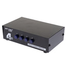 4-Way AV Switch RCA Switcher 4 In 1 Out Composite Video L/R Audio Selector Box