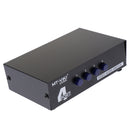 4-Way AV Switch RCA Switcher 4 In 1 Out Composite Video L/R Audio Selector Box