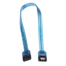 25cm SATA III 6.0Gbps Cable With Locking Latch 180-Degree Plug - Blue