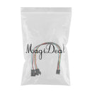 4pin 1 to 2 Ways Connector PWM Fan Power Supply Y Splitter Extension Cable 30CM