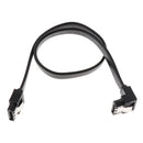 Universal SATA III Cable 90 Degree 6Gbps Data Cable With Locking Latch 12 Inches