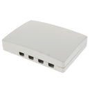 2x Fiber Optic Terminal Box Wall Outdoor Splice/Distri Panel 4Cores FTTH box