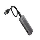 1Pack USB Type C 3.1 To PCI-E NVMe M.2 Key Hard Disk Case Aluminum Design