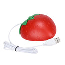 1xCute Wired Game Mouse Strawberry Optical USB Ergonomic Mice For Computers