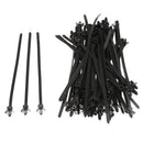 60 Pieces 185mm Nylon Plastic Zip Trim Wrap Cable Loop Ties Wire Self Lock Black