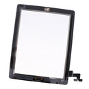 Front Panel Touch Screen Glass Digitizer+Home Button Assembly For iPad 2