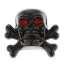 4 Pieces Tire Wheel Valve Stem Caps Chrome Skull Head For Car Motorcycle Bike