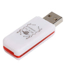 4 in 1 USB2.0 Flash Memory Card Reader Adapter Hub for SD/SDHC/SDXC/Micro SD