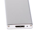 SSD to USB3.0 Hard Disk Enclosure External Case 6+12 Pin for 2010 Apple MacBook Air A1370 A1369 Silver