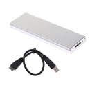 SSD to USB3.0 Hard Disk Enclosure External Case 6+12 Pin for 2010 Apple MacBook Air A1370 A1369 Silver