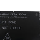 Aluminium Heated PCB Bed 24V Heatbed Plat 300x300x3mm for MK3 3D Printer + 100K ohm Thermistors for RepRap 3D Printer Extruder Heated Bed
