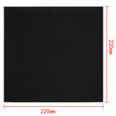 2 Pieces 3D Printer Build Plate Tape Magnetic Square Heat Bed Sticker 220x220mm Black