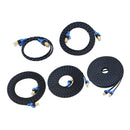 Cat7 Ethernet Cable Lan Network RJ45 Patch Cable Cord Braid NAS 10 Gbps 0.5m