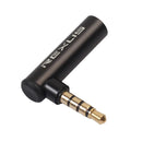 3.5mm Headphones Adapter, Male to Female Audio Connector Right Angled Earphone Converter (Pack of 1)