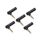 3.5mm Headphones Adapter, Male to Female Audio Connector Right Angled Earphone Converter (Pack of 1)
