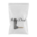3.5mm Headphones Adapter, Male to Female Audio Connector Right Angled Earphone Converter (Pack of 1)