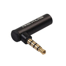 3.5mm Headphones Adapter, Male to Female Audio Connector Right Angled Earphone Converter (Pack of 1)