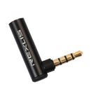 3.5mm Headphones Adapter, Male to Female Audio Connector Right Angled Earphone Converter (Pack of 1)
