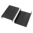 Premium Extruded Aluminum Enclosure PCB Cooling L Box Case DIY 105x55x150mm Black