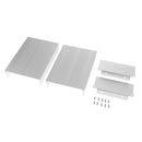 Aluminum Enclosure PCB Cooler L Type Box Case DIY for Projector 105x55x150mm White