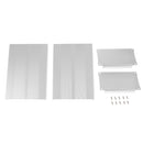 Aluminum Enclosure PCB Cooler L Type Box Case DIY for Projector 105x55x150mm White