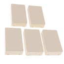 5Pieces Plastic Electronic Enclosure Project Covers Cases Box 60x25x100mm Waterproof White