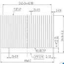Aluminum Heat Radiator Heatsink Cooling Fan 200x69x37mm