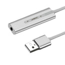 USB Sound Card External Converter USB Audio Adapter with 3.5mm Aux Stereo for Headset, PC, Laptops, Desktops, PS4, Windows, Mac, Linux- Voice 7.1CH