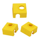 1 Piece MK9 Aluminum Block Silicone Protective Cover For 3D Printer Yellow