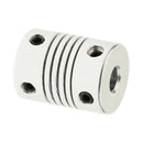 Flexible Couplings 6.35mm to 6.35mm Shaft for NEMA 17 RepRap 3D Printer or CNC Machine