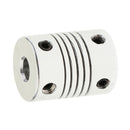 Flexible Couplings 6.35mm to 6.35mm Shaft for NEMA 17 RepRap 3D Printer or CNC Machine