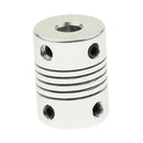 Flexible Couplings 6.35mm to 6.35mm Shaft for NEMA 17 RepRap 3D Printer or CNC Machine