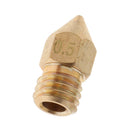 0.5mm 3D Printers Extruder Nozzle Printhead Brass Copper for 3.0mm Filament