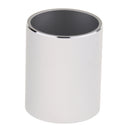 Aluminum Alloy Cylindrical Style Pen Holder Pencil Holder Container - Silver