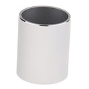 Aluminum Alloy Cylindrical Style Pen Holder Pencil Holder Container - Silver