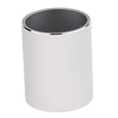 Aluminum Alloy Cylindrical Style Pen Holder Pencil Holder Container - Silver