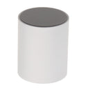 Aluminum Alloy Cylindrical Style Pen Holder Pencil Holder Container - Silver