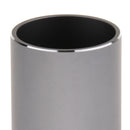 Aluminum Alloy Cylindrical Style Pen Holder Pencil Holder Container - Gray