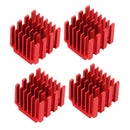 4pcs/lot Aluminum Cooler Heatsink For TMC2100 Stepper Motor Driver Red
