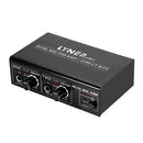 2-Channel Microphone Preamplifier Dual MIC Preamp Electric Guitar Bass Amp