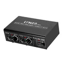 2-Channel Microphone Preamplifier Dual MIC Preamp Electric Guitar Bass Amp