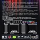 4 Input 4 Output Headphone 3.5mm MP3 Audio Signal Switcher Digital Multi-CH
