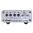 Audio Signal Selector Headphone Audio Output Switch With 4 Inputs And 4 Outputs
