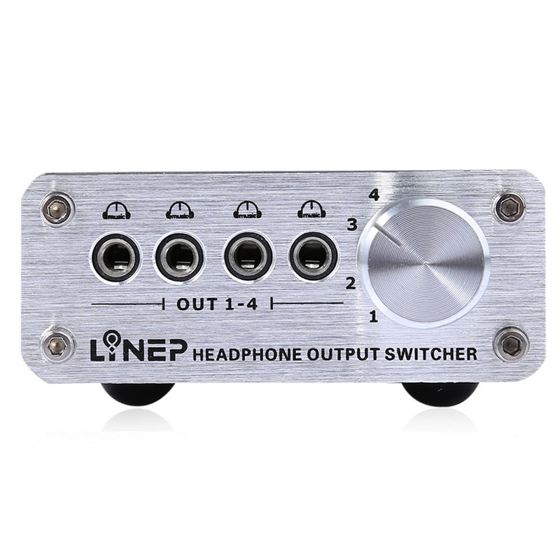 Audio Signal Selector Headphone Audio Output Switch With 4 Inputs And 4 Outputs