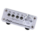 Audio Signal Selector Headphone Audio Output Switch With 4 Inputs And 4 Outputs