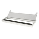 Computer Desk Grommet Table Cables Wire Hole Cover 12*40cm Aluminum Rectangle4.72'' x 15.7