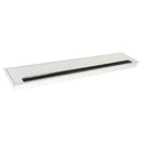 Computer Desk Grommet Table Cables Wire Hole Cover 12*60cm Aluminum Rectangle 4.7'' x 23.6