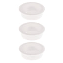 3Pcs 60mm Computer Desk Table Grommet Cable Port Wire Hole Cover -White