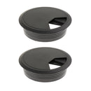 2Pcs Computer Desk Table Grommet Cable Surface Outlet Hole Cover 8cm