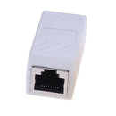 RJ45 Female to Female Network Ethernet Connector Adapter Coupler Extender White